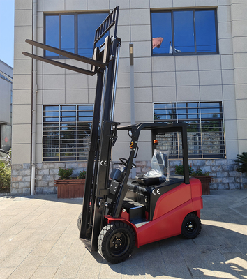 Durable 3meters 3tons Four Wheels Full Electric Forklift Suitable for large tonnage and high lifting with CE certificate