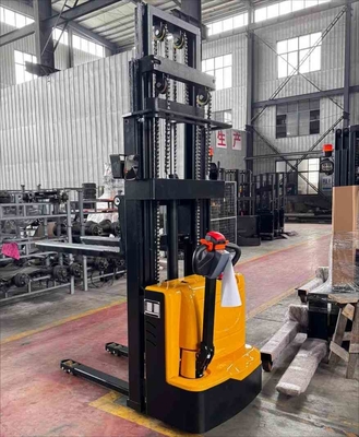 1500kg 4 Meters Full Electric Walkie Pallet Stacker For Warehousing And Distribution Industry