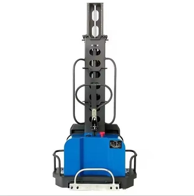 500kg 1000kg 1300 Mm Semi Electric Portable Stacker Self Loading Forklift For Container Use