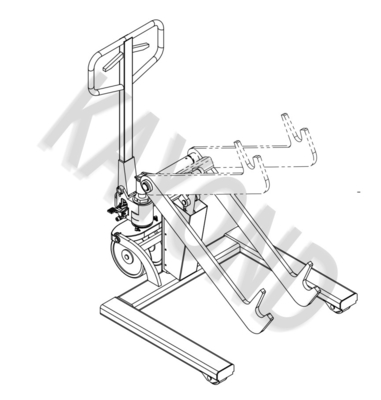 500kg Coil Lifter Reel Handling Trolley For Positioning Reels Or Cylinder