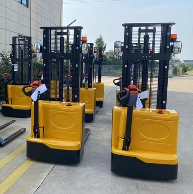 Full Electric Walkie Stacker With Night Operation Lights 1000kg 1500kg 3500mm 4000mm
