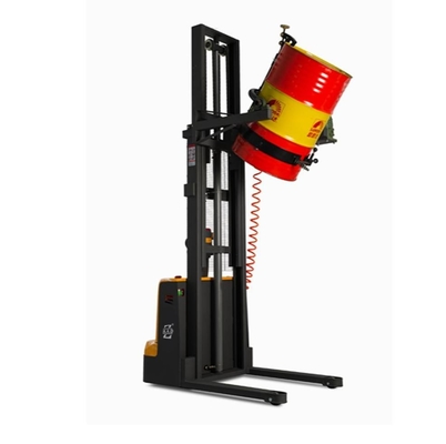 CE Certificated 350kg 500kg 3000mm Full Electric Drum Stacker Electric Oil Drum Lifter For Chemical Industry