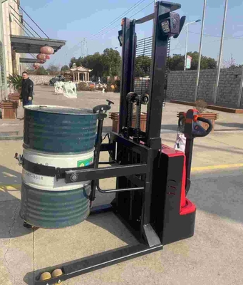 1.6meters 3meters 500kg Fully Electric Drum Stacker For Drum Transportation And Lifting
