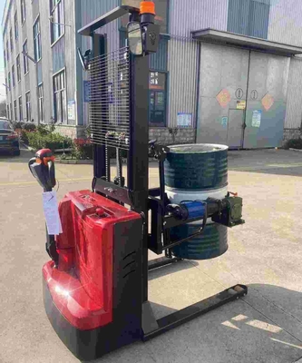 1.6meters 3meters 500kg Fully Electric Drum Stacker For Drum Transportation And Lifting