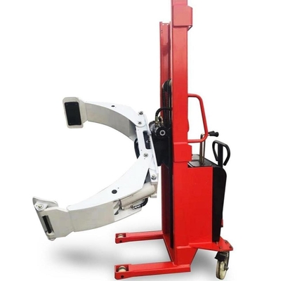 350kg 772lb 6.56ft 2 Meters Semi Electric Roll Stacker Paper Roll Lifter For Handling Paper Roll Materials