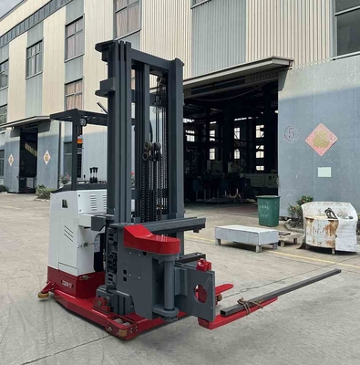1000kg 2000kg 9m VNA Fork Truck Warehouse 3 Way Stacker Rotate 180 Degrees For Narrow Warehouse Use