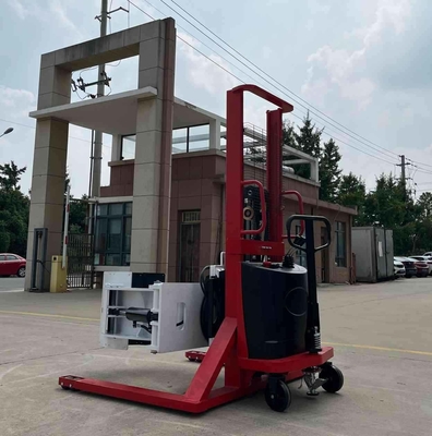 1102lb 1543lb 2 Meters Semi Electric Roll Stacker Rotate 360 Degree With Adjustable Clamp