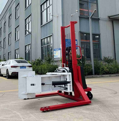 1102lb 1543lb 2 Meters Semi Electric Roll Stacker Rotate 360 Degree With Adjustable Clamp