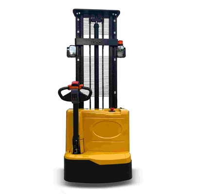 1.5ton 3000mm 2 Mast Full Electric Walkie Stacker With Curtis Controller For Inventory Counting