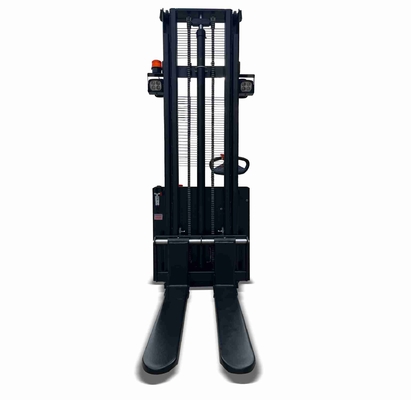 1.5ton 3000mm 2 Mast Full Electric Walkie Stacker With Curtis Controller For Inventory Counting