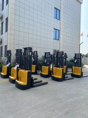 1500kg Walkie Electric Stacker Forklift with 1-5m Lift Height