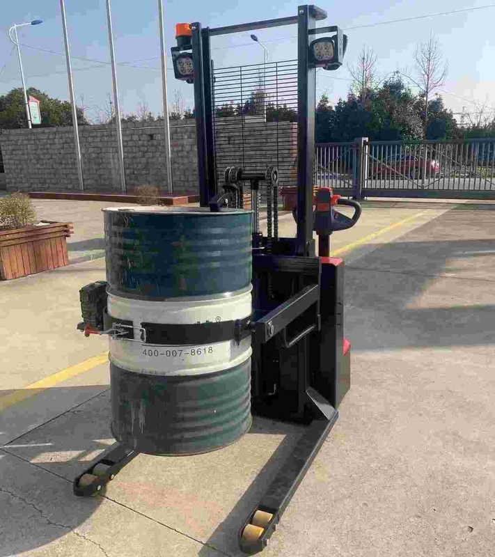 1.6meters 3meters 500kg Fully Electric Drum Stacker For Drum Transportation And Lifting