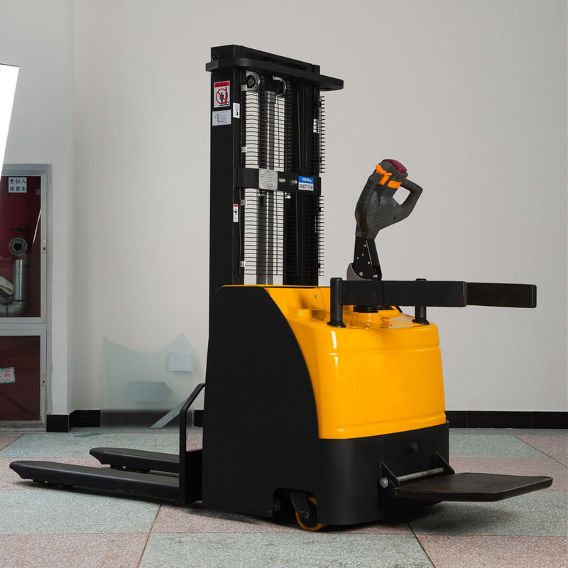 Wheeled Width 550mm 3000mm Fully Electric Lift Pallet Stacker