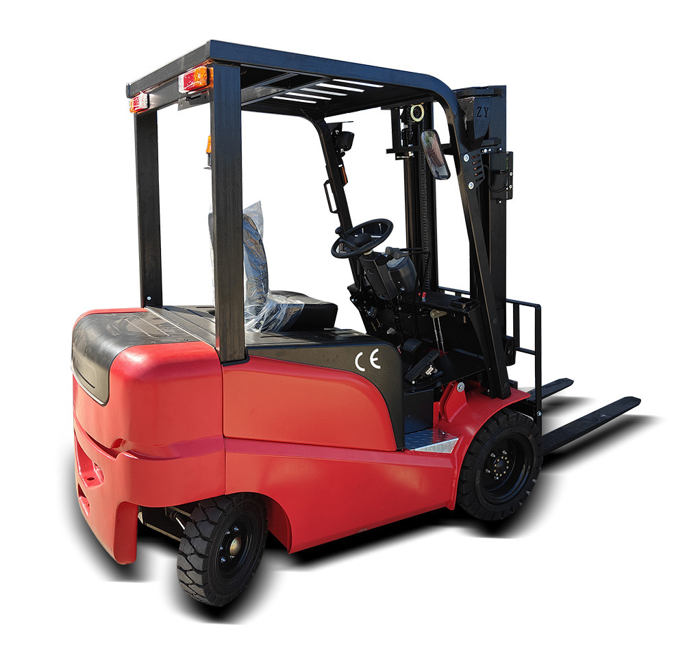 Durable 3meters 3tons Four Wheels Full Electric Forklift Suitable for large tonnage and high lifting with CE certificate