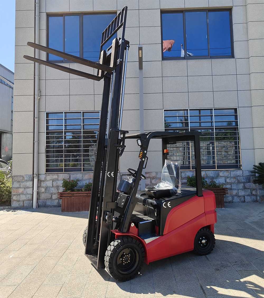 Durable 3meters 3tons Four Wheels Full Electric Forklift Suitable for large tonnage and high lifting with CE certificate
