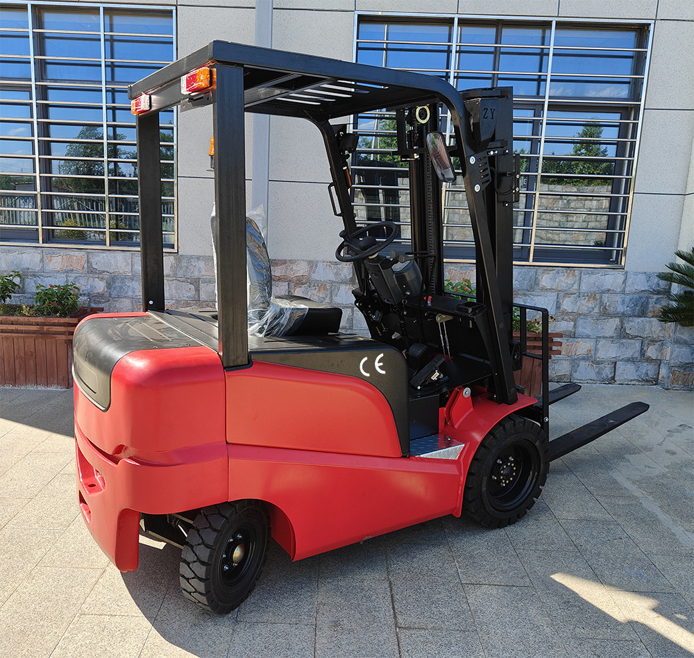 Durable 3meters 3tons Four Wheels Full Electric Forklift Suitable for large tonnage and high lifting with CE certificate