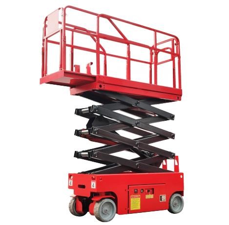 Self Propelled Electric Scissor Lift 6m 8m 12m  Elevated Work Platform 230kg Automatic Pothole Protection