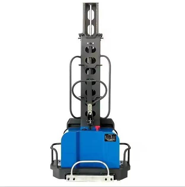 500kg 1000kg 1300 Mm Semi Electric Portable Stacker Self Loading Forklift For Container Use