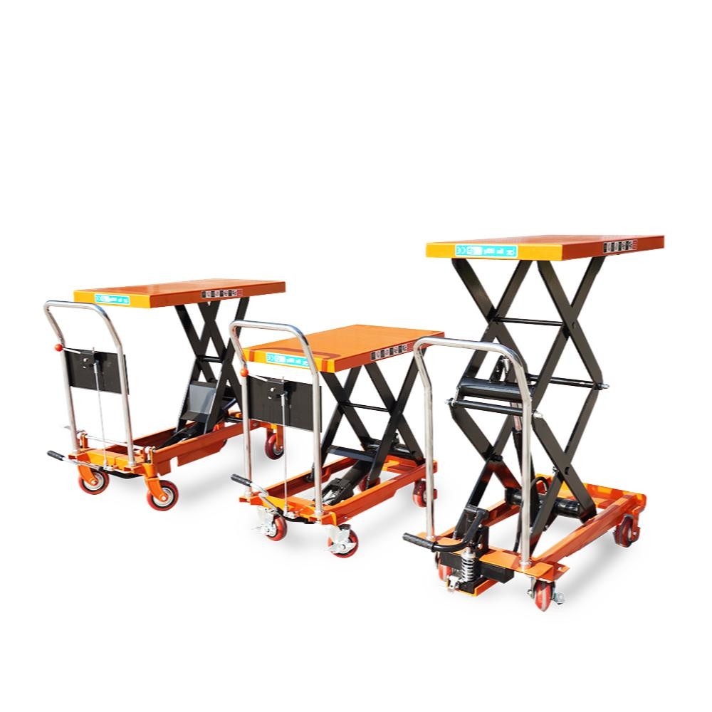 Versatile Hydraulic Double Scissor Lift Table Manual Crank