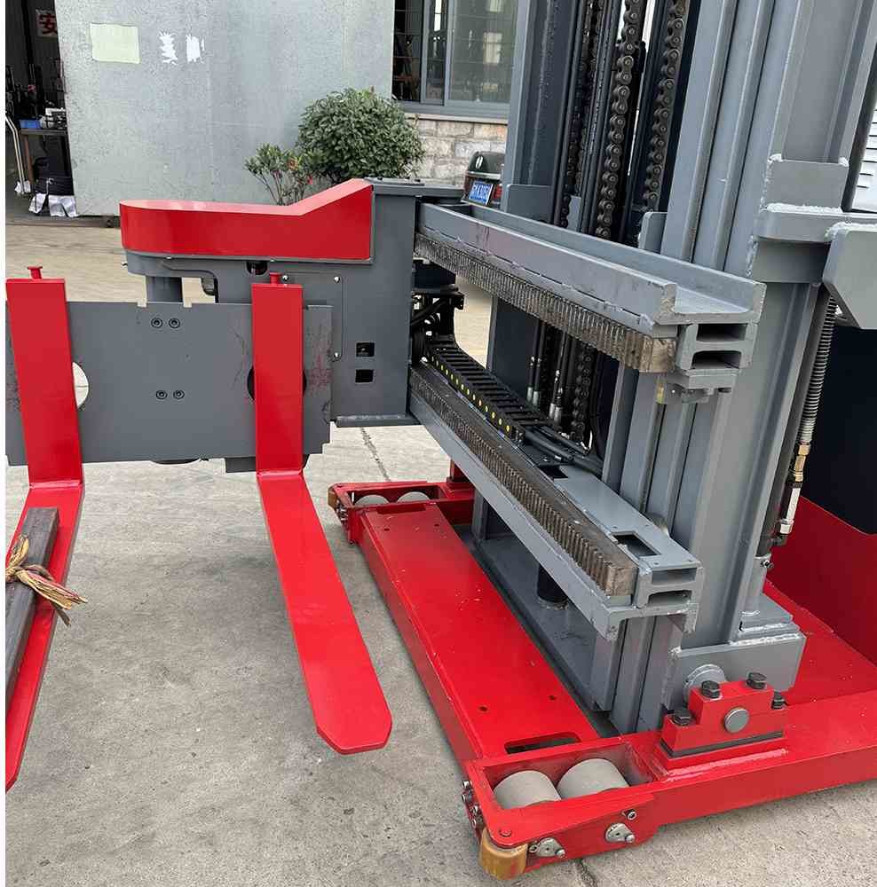 1000kg 2000kg 9m VNA Fork Truck Warehouse 3 Way Stacker Rotate 180 Degrees For Narrow Warehouse Use