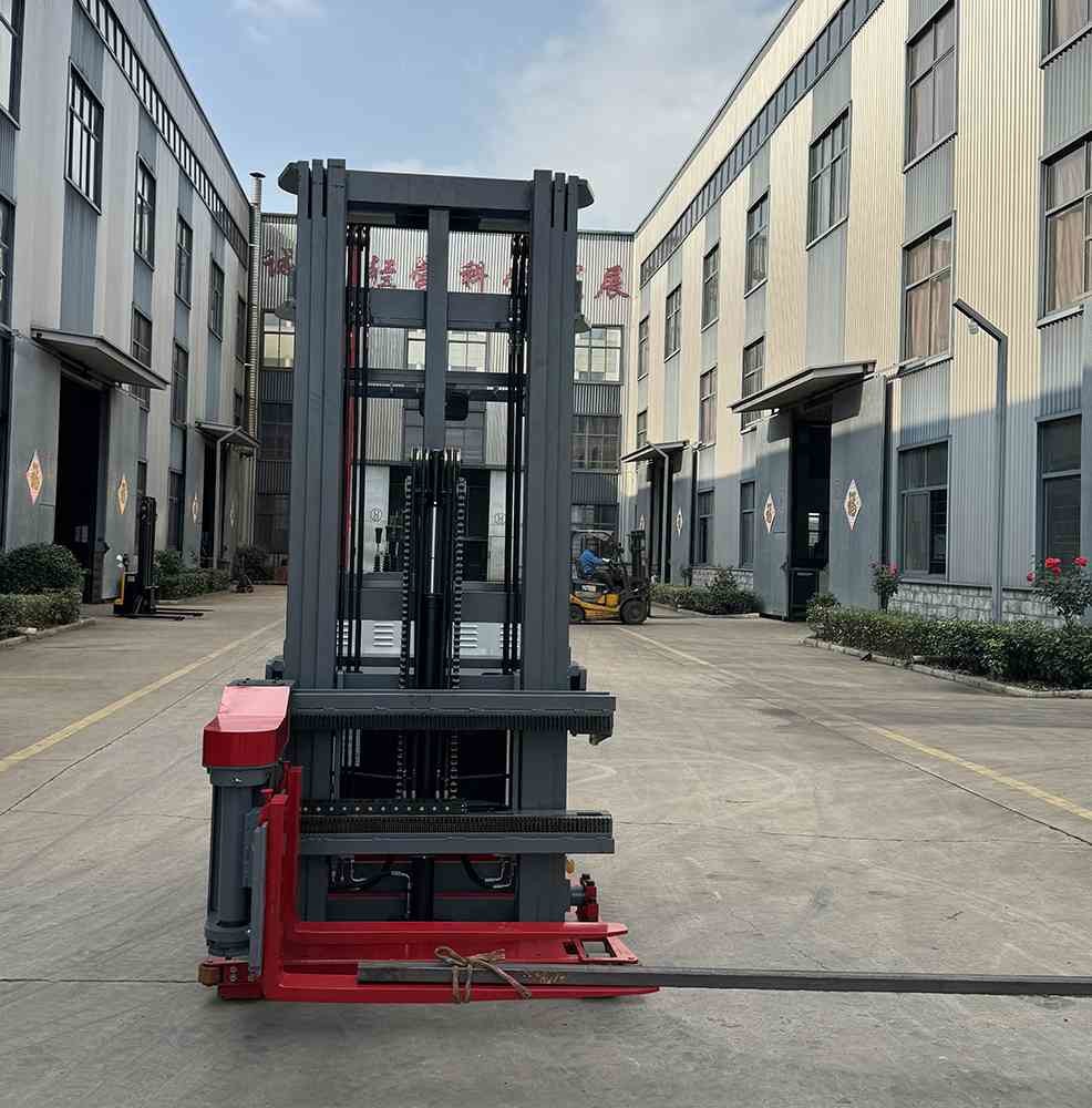 1000kg 2000kg 9m VNA Fork Truck Warehouse 3 Way Stacker Rotate 180 Degrees For Narrow Warehouse Use