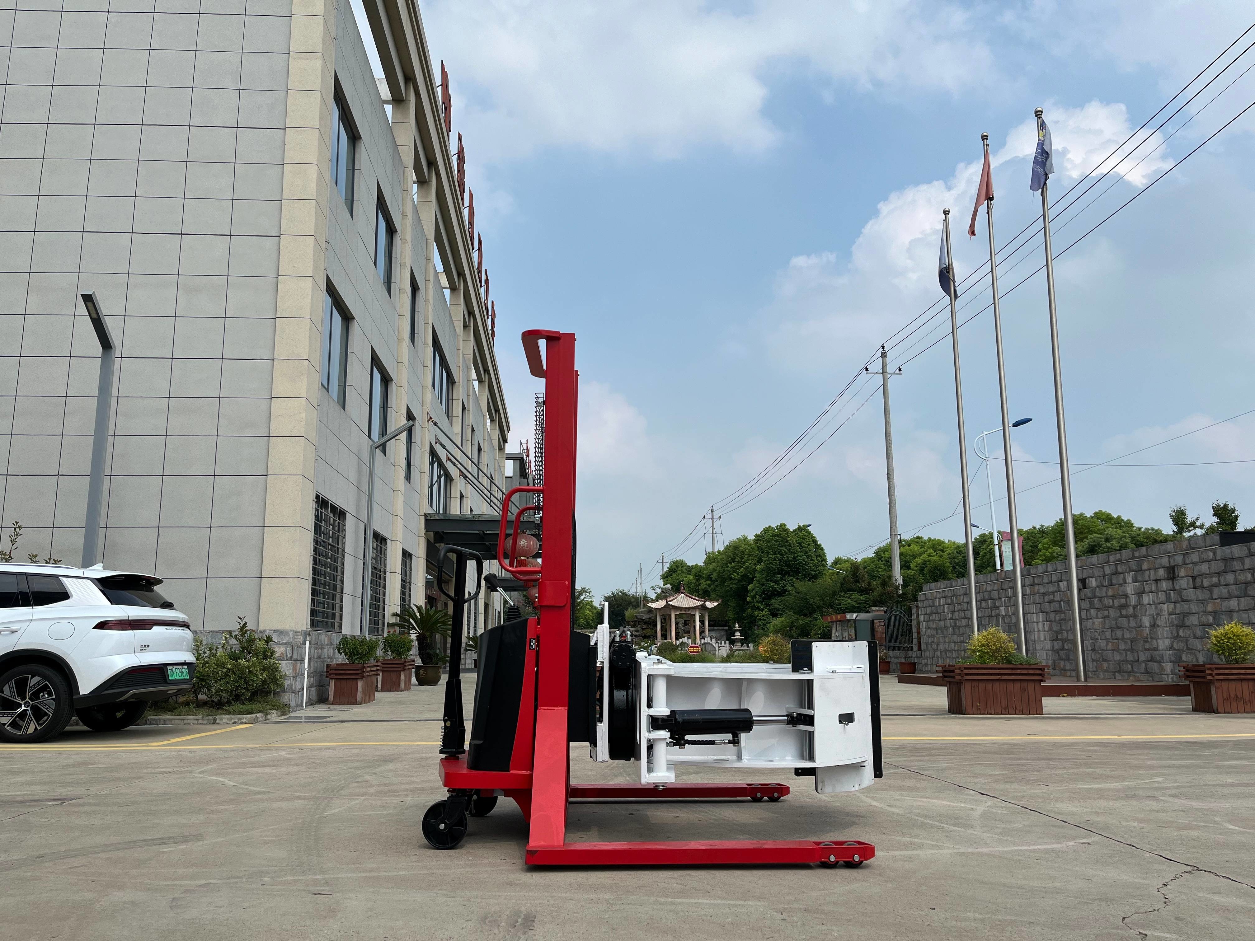 Paper Roll Semi Electric Stacker Good Durability Durable Materials User Friendly Operation